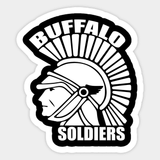 Buffalo Soldiers tee design birthday gift graphic Sticker